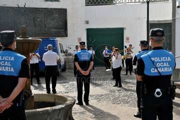 Homenaje de la Banda Municipal de Música a la Policía Local y Policía Nacional  (Foto Francisco Javier Santana)